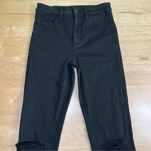 American Eagle next level stretch hi rise jegging black size 8